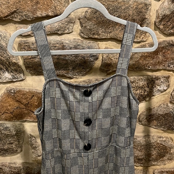Vintage 90s Checkered Jumpsuit - Picture 2 of 4